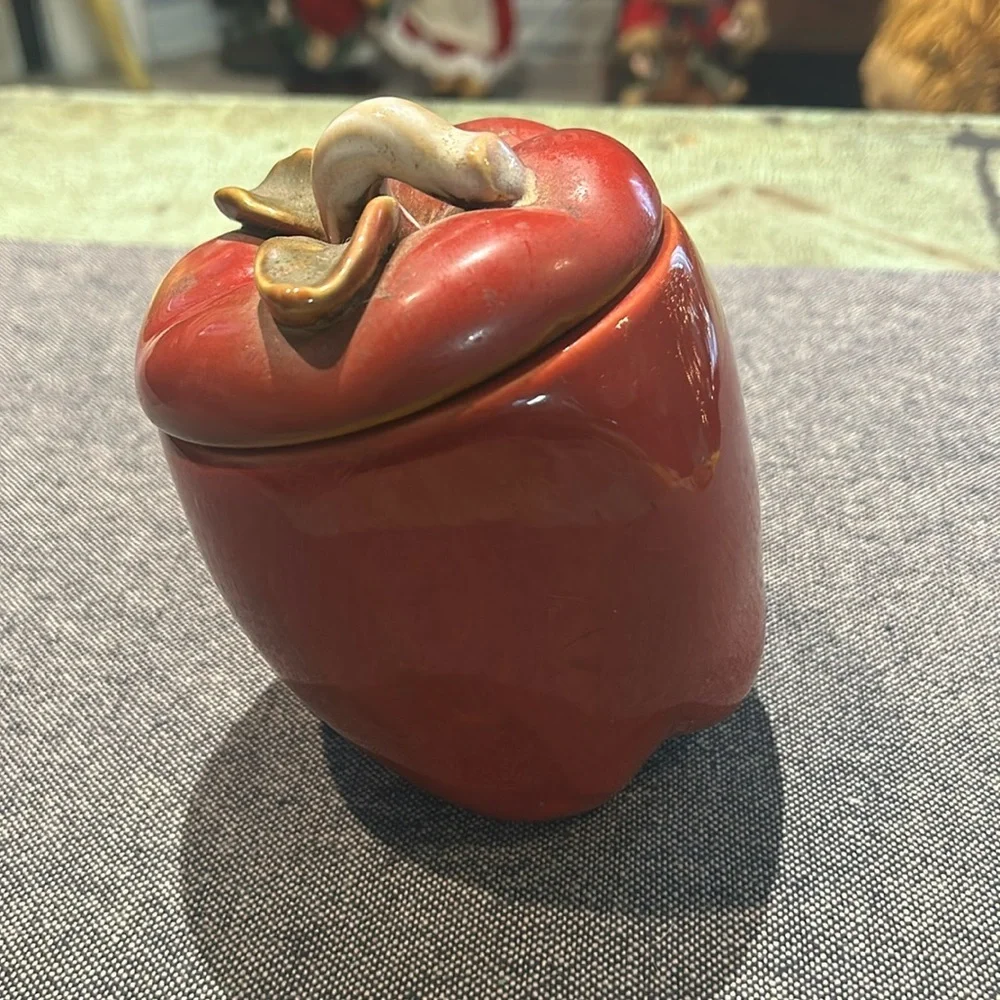 Vintage Ceramic APPLE Kitchen Canister Coffee Tea Container